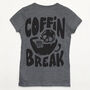 Coffin Break Women's Halloween T Shirt, thumbnail 8 of 10