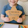 1st Day Of Nursery,Reception Preschool Wooden Star Sign, thumbnail 5 of 7