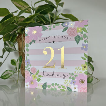 Milestone 21st Birthday Card, 2 of 2