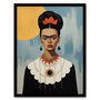 Trendy Frida Artists Painted Portrait Wall Art Print, thumbnail 5 of 6