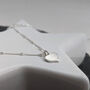 Sterling Silver Satellite Chain Heart Necklace, thumbnail 5 of 8