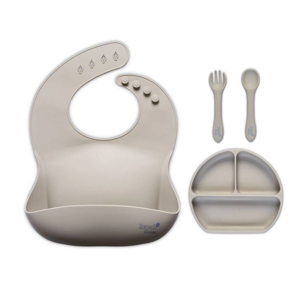 Silicone Baby Plate Starter Set, 1 of 3