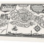 Venice Map Hand Drawn Fine Art Print, thumbnail 1 of 12