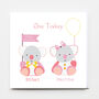 Happy Birthday Personalised Twins Boy And Girl Cards, thumbnail 1 of 3