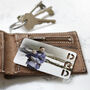 Personalised Photo With Dad Cut Out Metal Wallet Card, thumbnail 2 of 2
