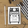 Daddy To Be Birthday Card From The Bump, thumbnail 1 of 2
