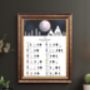 Wolf 2025 Lunar Calendar A4 Print, thumbnail 2 of 3