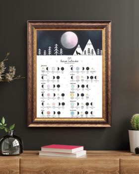 Wolf 2025 Lunar Calendar A4 Print, 2 of 3