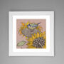 'Blue Tit And Sunflower' Print, thumbnail 3 of 3