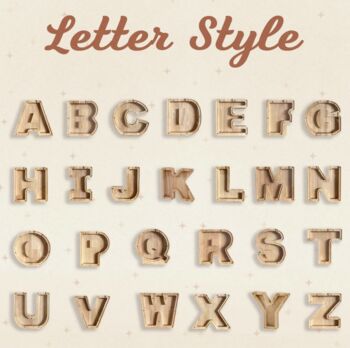 Hand Made Personalised Wooden Letter Money Boxes, 3 of 7