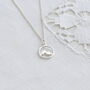Sterling Silver Personalised Mountain Necklace – Adventure Gift, thumbnail 10 of 12