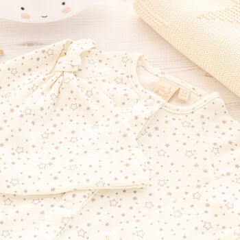 Baby Girl Cardigan, Babygrow And Hat Gift Set, 5 of 9