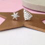 Sterling Silver Christmas Tree And Snowflake Mismatched Earrings, thumbnail 5 of 7