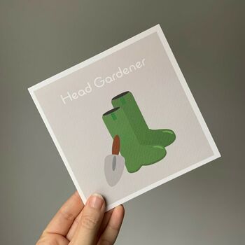 Head Gardener Card Birthday/Father's Day Card, 2 of 2