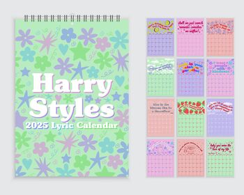 Harry Styles 2025 Lyric Calendar, 4 of 10