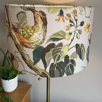 Colourful Exotic Birds Drum Lampshade, 5 of 6