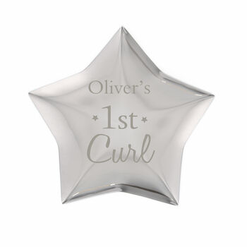 '1st Curl' Personalised Trinket Box, 2 of 3