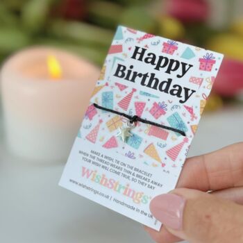 Happy Birthday Wish Bracelet With Silver Star Charm – A Keepsake To Celebrate Their Special Day, 4 of 6