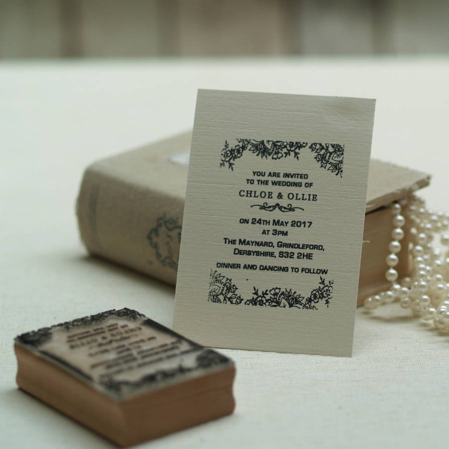 Wedding Invitation Rubber Stamps 7