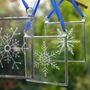 Christmas Snowflake Decoration Set Of Three, thumbnail 7 of 11
