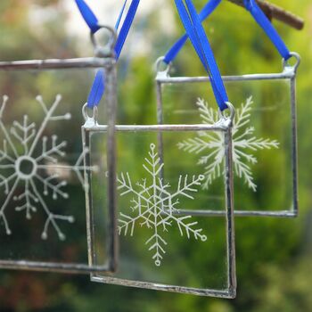Christmas Snowflake Decoration Set Of Three, 7 of 11