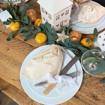 Personalised Table Setting Christmas Gift Bag, 11 of 12