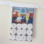 Vintage Style Button Cards Fabric Bunting, thumbnail 4 of 8