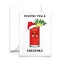 Funny Bloody Mary Christmas Card, thumbnail 3 of 3