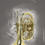 Trumpet Unfinished Sketch Style Poster, thumbnail 2 of 4