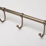 Solid Brass Kitchen Hook Rail | Utensil Hanging Rail, thumbnail 5 of 5