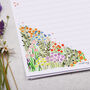 A4 Personalised Letter Writing Paper With Bold Florals, thumbnail 2 of 5