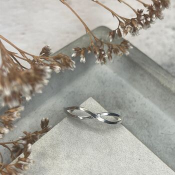 925 Sterling Silver Infinity Toe Ring, 4 of 12