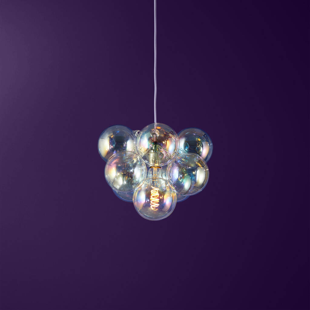 Iridescent Bubble Chandelier Light Small, 1 of 6