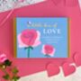 Love Gift Box With Seeds, Rose Quartz, Coaster And Inspirational Postcard – Letterbox Gift, thumbnail 1 of 7