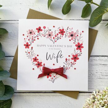 Valentine’s Day Card For Wife, Fiancée Or Girlfriend, 3 of 9