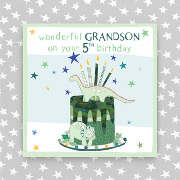 5th Birthday Card For Son/Grandson/Nephew, 2 of 3