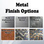 Set Of Three Round Flower Panels Metal Wall Art, thumbnail 4 of 11