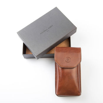 The Finest Italian Leather Glasses Case. 'The Gabbro' By Maxwell-Scott