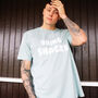 Bring Snacks Slogan T Shirt In Dusty Green, thumbnail 2 of 3