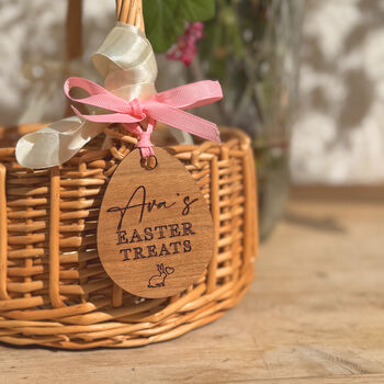 Personalised Engraved Easter Basket Label Tag, 4 of 7