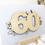Personalised 60th Birthday Card With Butterflies, thumbnail 5 of 11