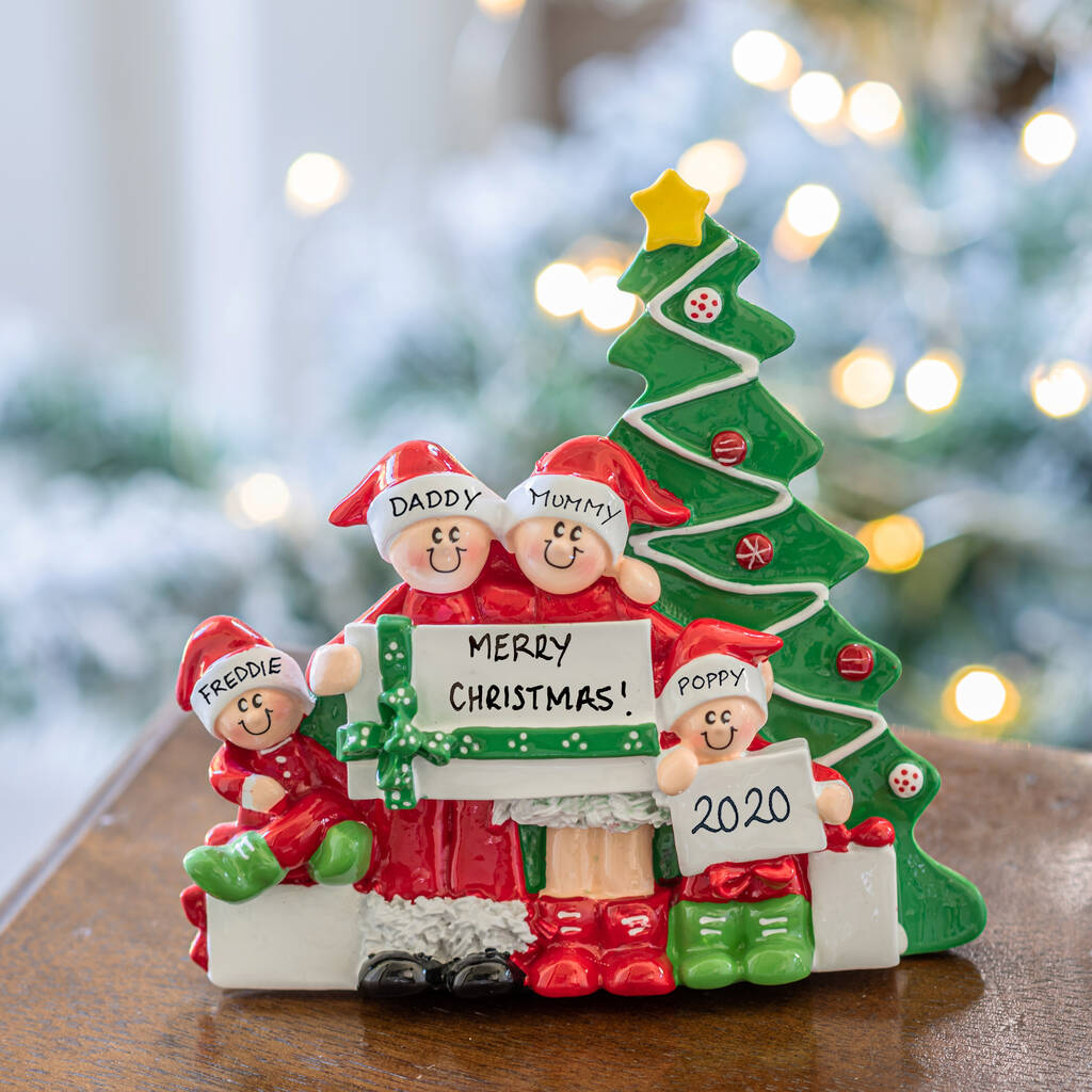Personalised Christmas Morning Freestanding Decoration, 1 of 2