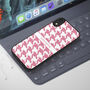 Houndstooth Pattern iPhone Case Personalised, thumbnail 3 of 4