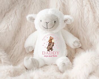 Personalised Pink Happy Father's Day Teddy, 5 of 12