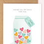 Personalised 'Jar Of Hugs' Lockdown Mother's Day Card, thumbnail 5 of 5