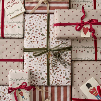 Nostalgic Nordic Christmas Wrapping Paper | 5m Roll, 2 of 3