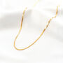 Gold Plated Snake Chain Necklace Waterproof, thumbnail 2 of 6