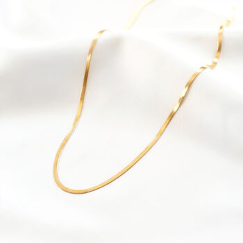 Gold Plated Snake Chain Necklace Waterproof, 2 of 6