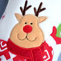 Personalised Red And White Christmas Stocking, thumbnail 2 of 5