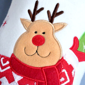 Personalised Red And White Christmas Stocking, 2 of 5